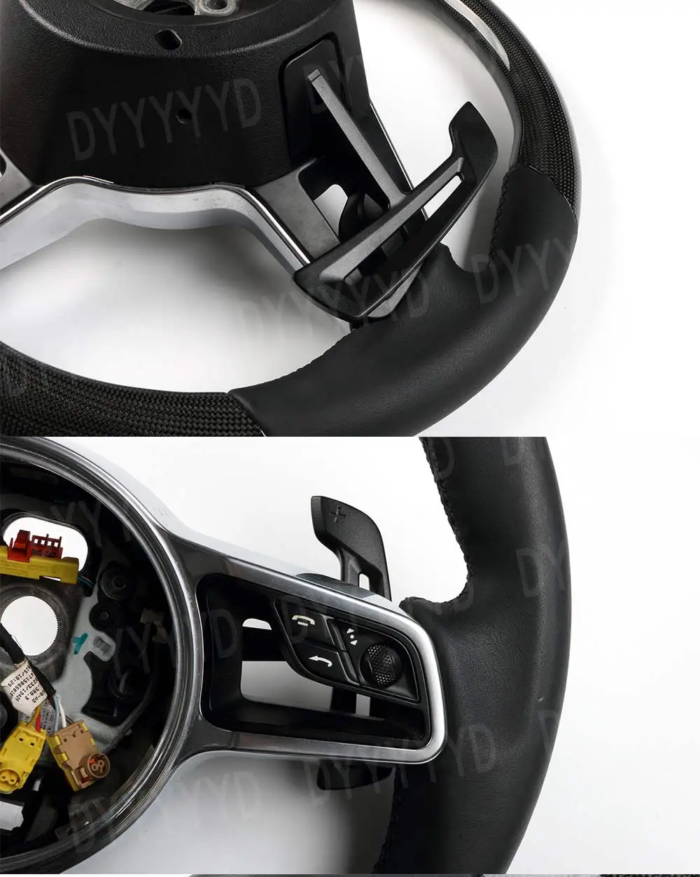 For Porsche GT3 RS GT2 Steering Wheel Magnetic Shift Paddles For Macan Cayenne 9