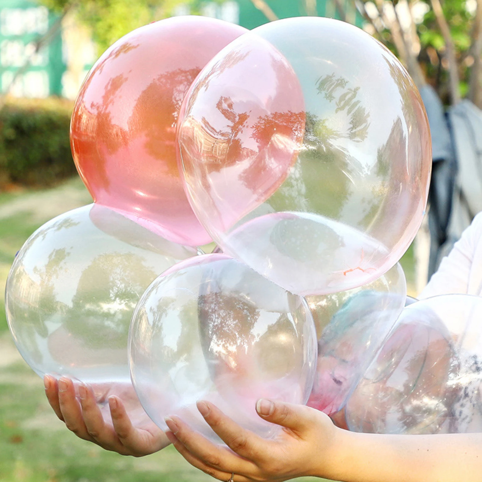 20 Pieces Elastic Bubble Balloons DIY Crafting Colorful Bubbles Blowing for Gift Party Magic Bubble Toy Kids Toy 5