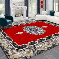 High End Persian Carpets for Living Room Bohemian Style Coffee Tables Mat Large Size Washable Home Decor Rugs Non-slip Floor Mat 2