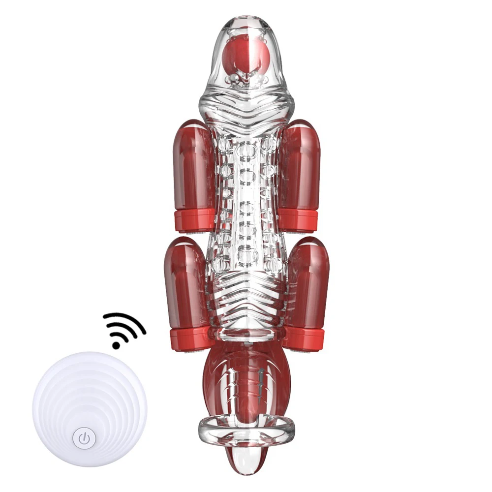 Vibrateur pour gland avec télécommande pour retarder éjaculation_voghion.com