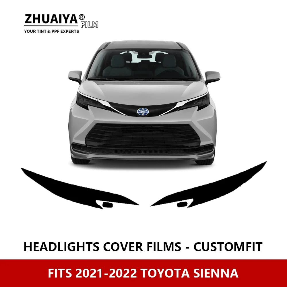 

For TOYOTA SIENNA 2021-2022 Car Exterior Headlight Anti-scratch PPF precut Protective film Repair film car stickers Accessories