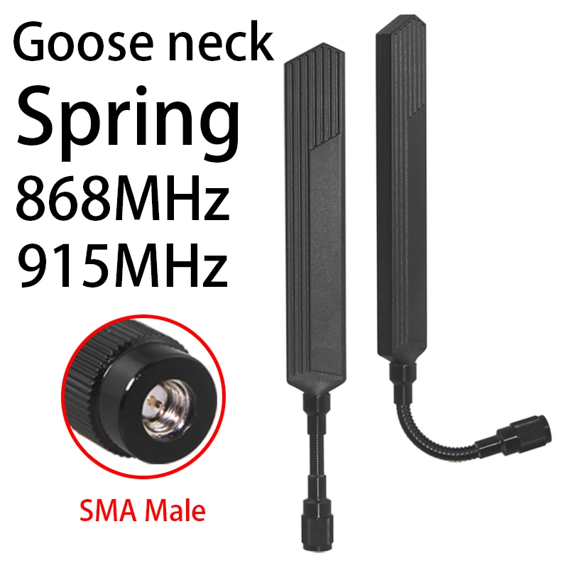 LoRa 868MHz 915MHz 안테나 구즈넥 스프링형 옴니 장거리 메쉬스타틱 ..
