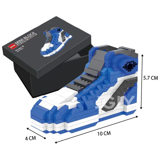 DIY Mini Building Block Boys Sport Basketball Shoes Sneakers Model Anime Buliding Bricks Toys Assembly For Blocks Toy Kids Gifts 2