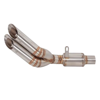 Slip On Motorcycle Tail Connect Pipe Exhaust Muffler Stainless Steel Exhaust System For Kawasaki Z800 2013-2016