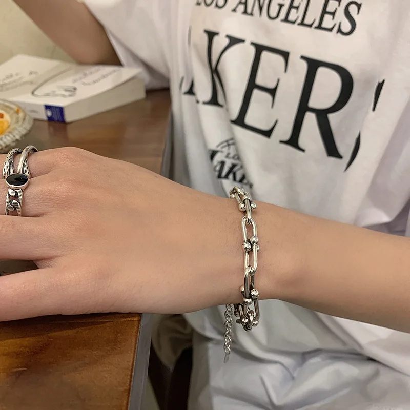 

Silver Bracelet for Women Agraffe Bracelet Accessories Jewelry Wholesale Fashion Designer Bracelet