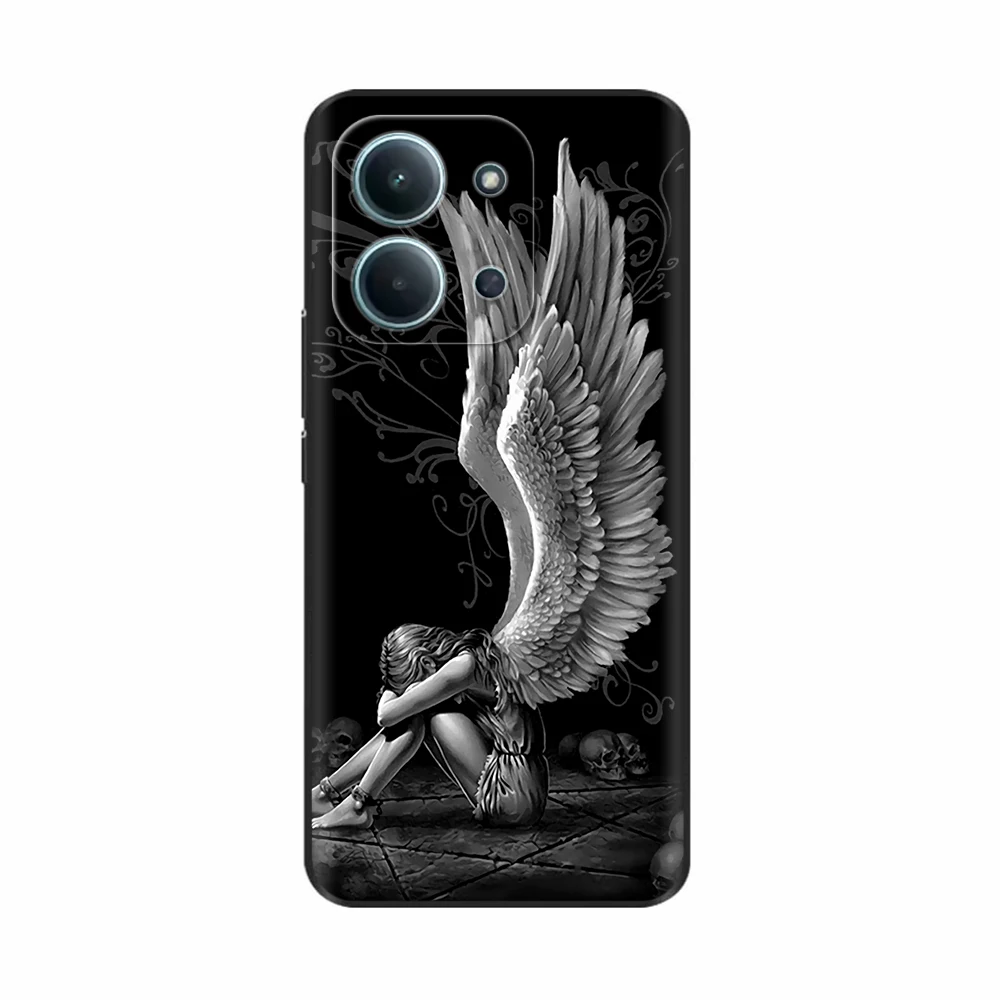 Cute Cartoon Soft Liquid Silicone Phone Case with Camera Protection - Durable Cover