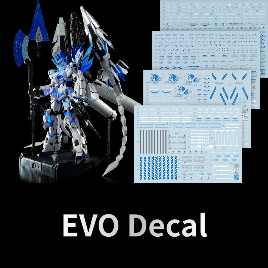 EVO Decal E-PG15PR/PG15PB For 1/60 PG UNICORN PERFECTIBILITY Plan-B Mobile Suit Fluorescent Stickers For Model Hobby DIY