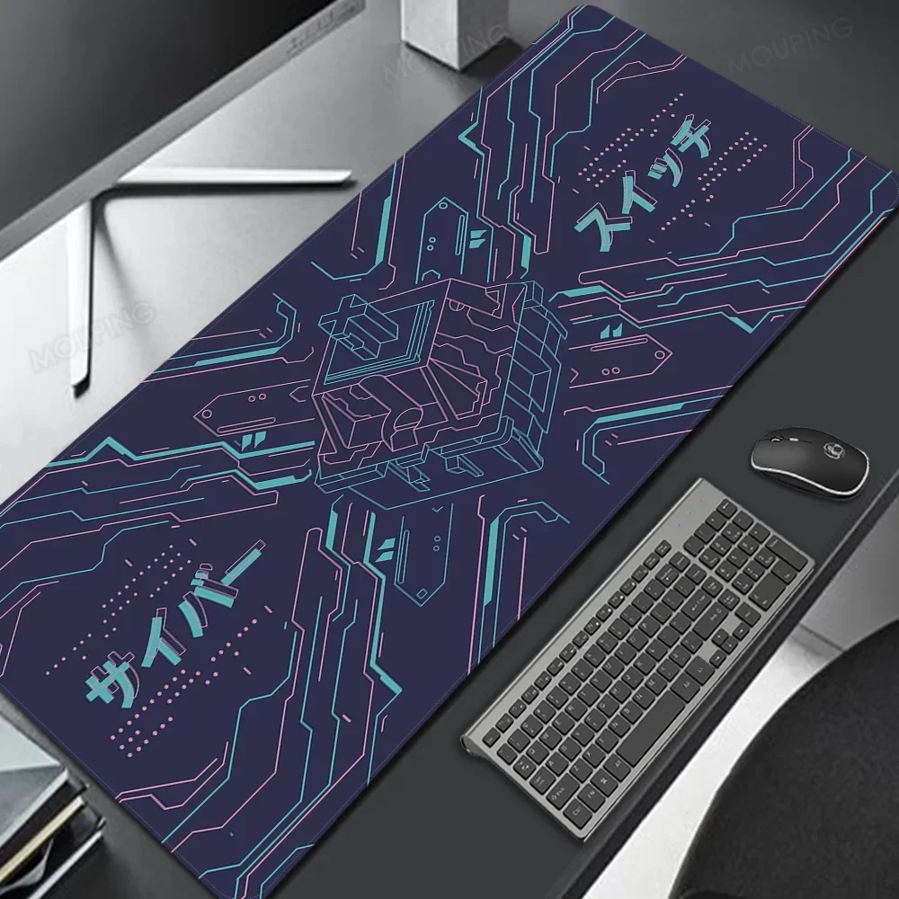 Switch Pad Gaming Black and White Mouse Pad Kawaii Japan Mousepad Gamer Desk Mat Mouse Mats Gamer Carpet Office Tables Pc Mat