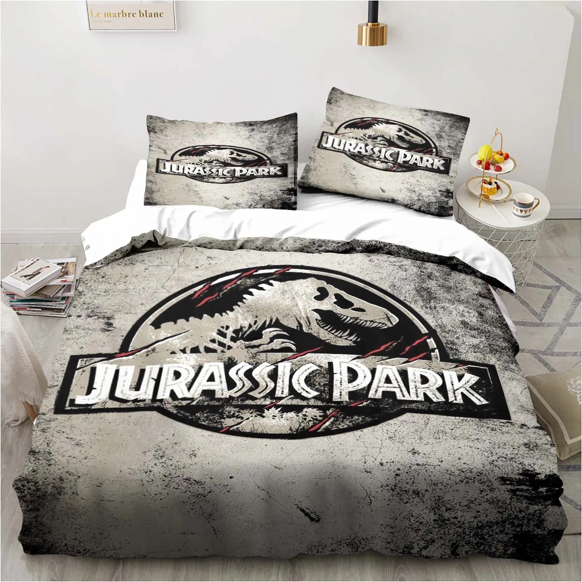 

Jurassic Park Bedding Dinasours Twin Bedding Set 3 Piece Comforter Set Bed Duvet Cover Double King Cover Home Textile