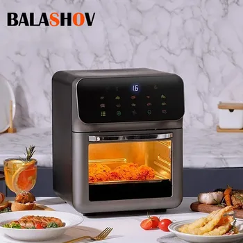 12L Electric Air Fryer Large Capacity Convection Oven Deep Fryer Without Oil Kitchen 360°Baking Viewable Window Home Appliance 1