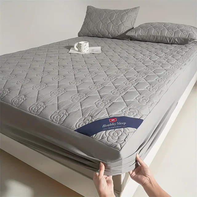 1pc Waterproof Mattress Protector (no Pillowcases), Soft and Breathable Fitted Sheet with Deep Pocket for Single or Double Bed 2