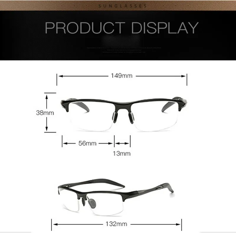 Eyeglasses Frames Eyeglass Frames Myopia Glasses Optical Glasses Aluminum Men Eyeglasses Fashion Myopia Optical Computer Glasses Frame Brand Design Plain Eye Glasses Retro De Grau Femininos