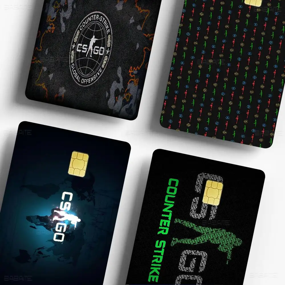 Hot Game Cs Go Anime Cartoon Sticker Film Skin For Credit Card Debit ...