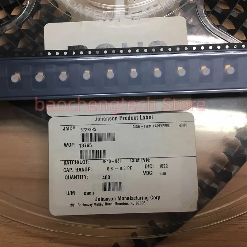 조정 가능한 커패시턴스, 작은 트리머 커패시터, 0.3 1.2 pF, 0.4 2.5 pF, 0.8pf 8.0pF, 500 VDC, 27263-2R2, 47283R10, 57273-1R5