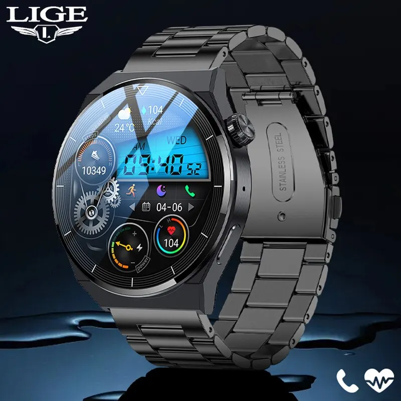 For Iphone Android Phone Reloj Inteligente Hombre Smartwatch Nice Man Smart  Watch Men Android IP68 Answer Call Wireless Charge - AliExpress