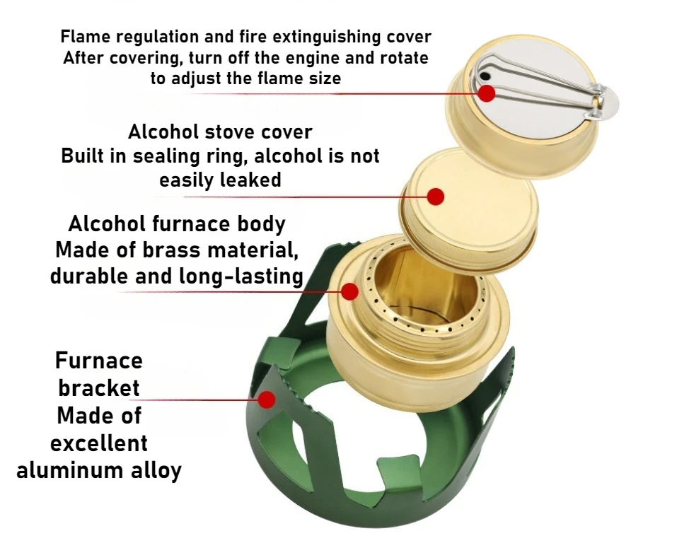 Portable Mini Alcohol Stove 4