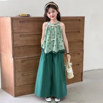 Vestiti Ragazza da 10 a 12 anni Set per bambini Adolescenti Vestito per bambini per ragazze Abiti per adolescenti carini Junior Top Bottom Little Outdoor