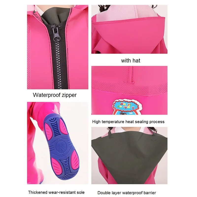 Children Fishing Wader Kids Pant With Rain Boots Child Playing Sand Pants Water Sports Trousers Garden Beach Playing Jumpsuit