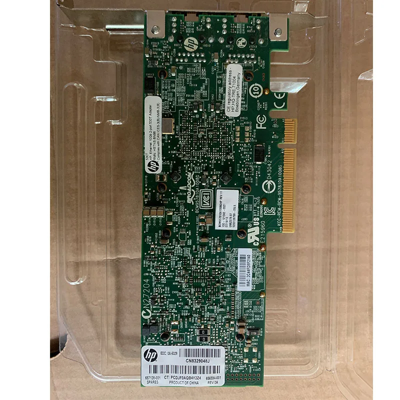 

Сетевая карта-адаптер 656596-B21 HPE Ethernet 10 ГБ 2 порта 530T