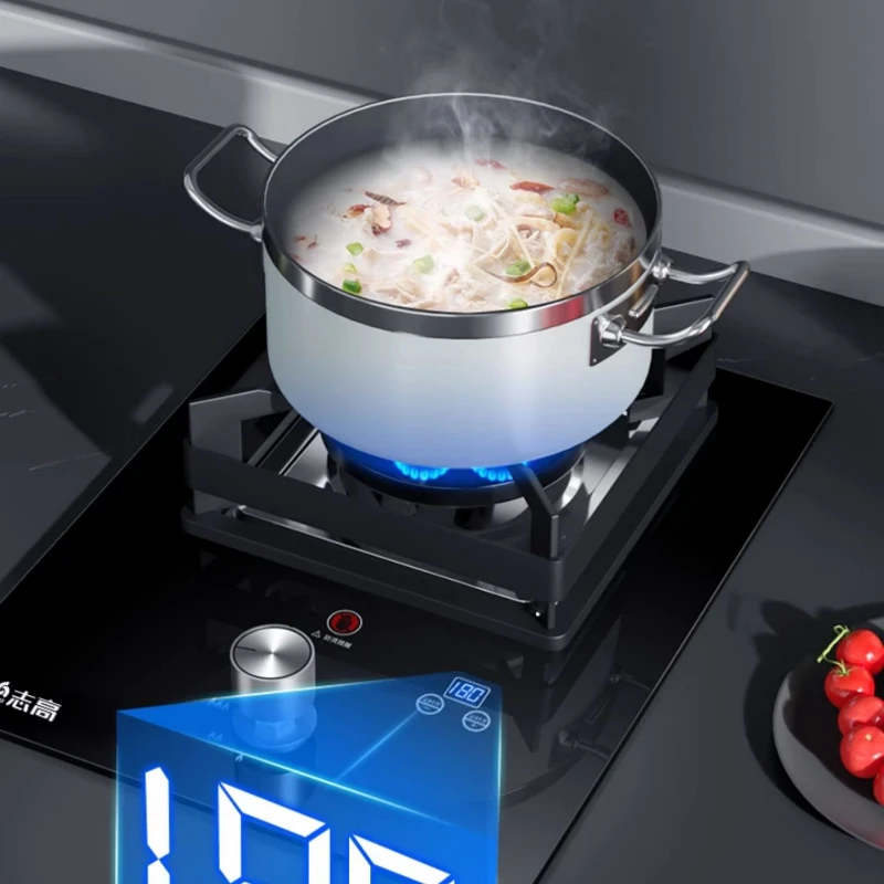 Built-in Single Hob 5.0KW High Efficiency, Detachable Cast Iron Stand, Safety Flameout Protection for Home Kitchen