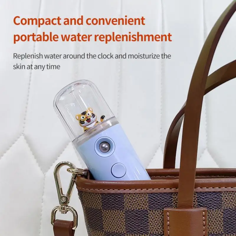 Rabbit& Tiger Creative Nano Facial Sprayer Mini USB Humidifier Face Steamer Nebulizer Moisturizing Beauty Instruments Skin Care