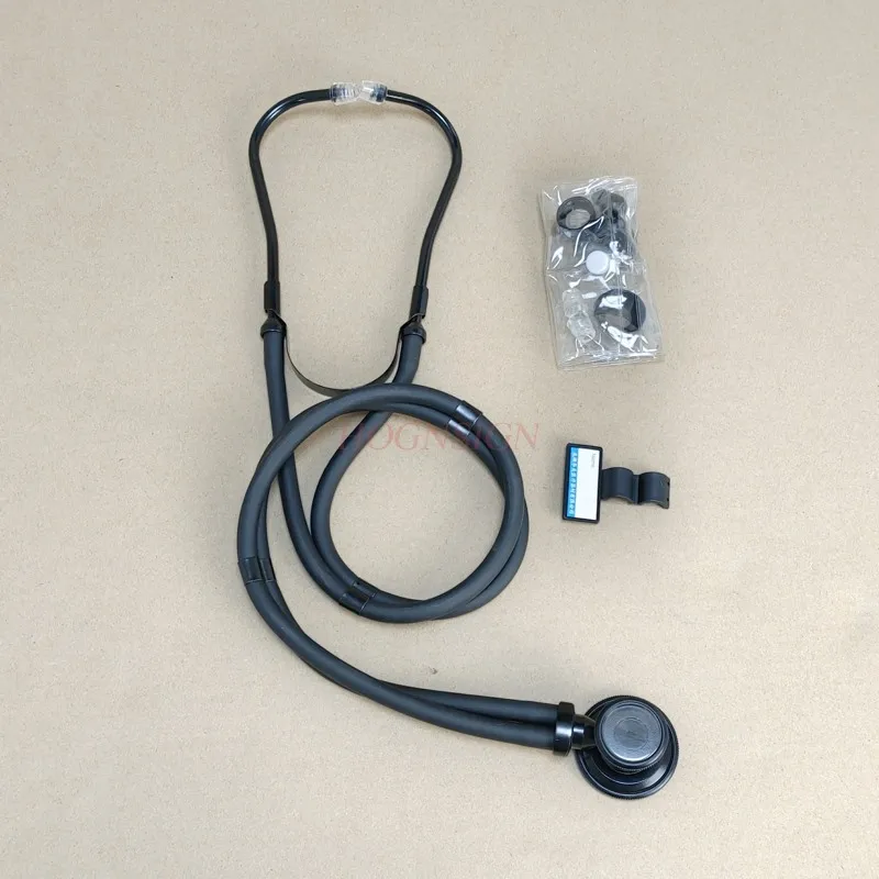 stethoscope + Box Professional Stethoscope Care Fetal Children And Adult Heart Lung Sound Latex Free Allergy Ingredients Double