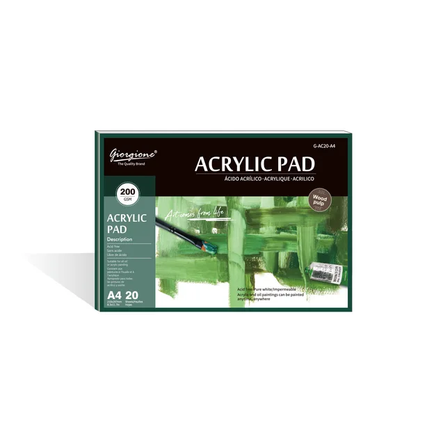Acrylic paint book 20 sheets A3/A4/A5 professional oil painting paper special pigment notepad painting book painting artist 6