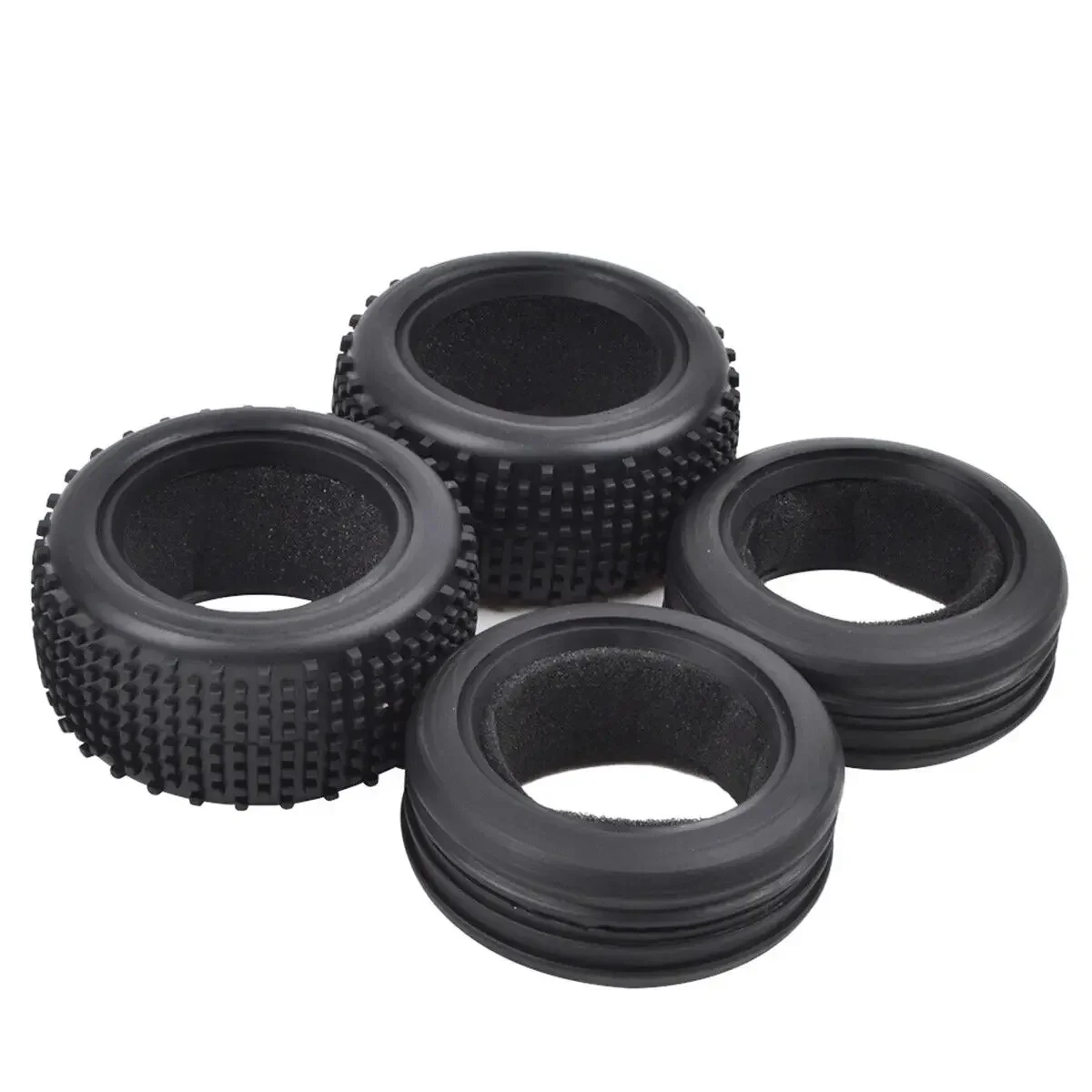Front Rear Soft Tires for Tamiya DT02/DT01/DF02/DT03/TD2/DN01/Rising Fighter 1/10 2WD Buggy Car