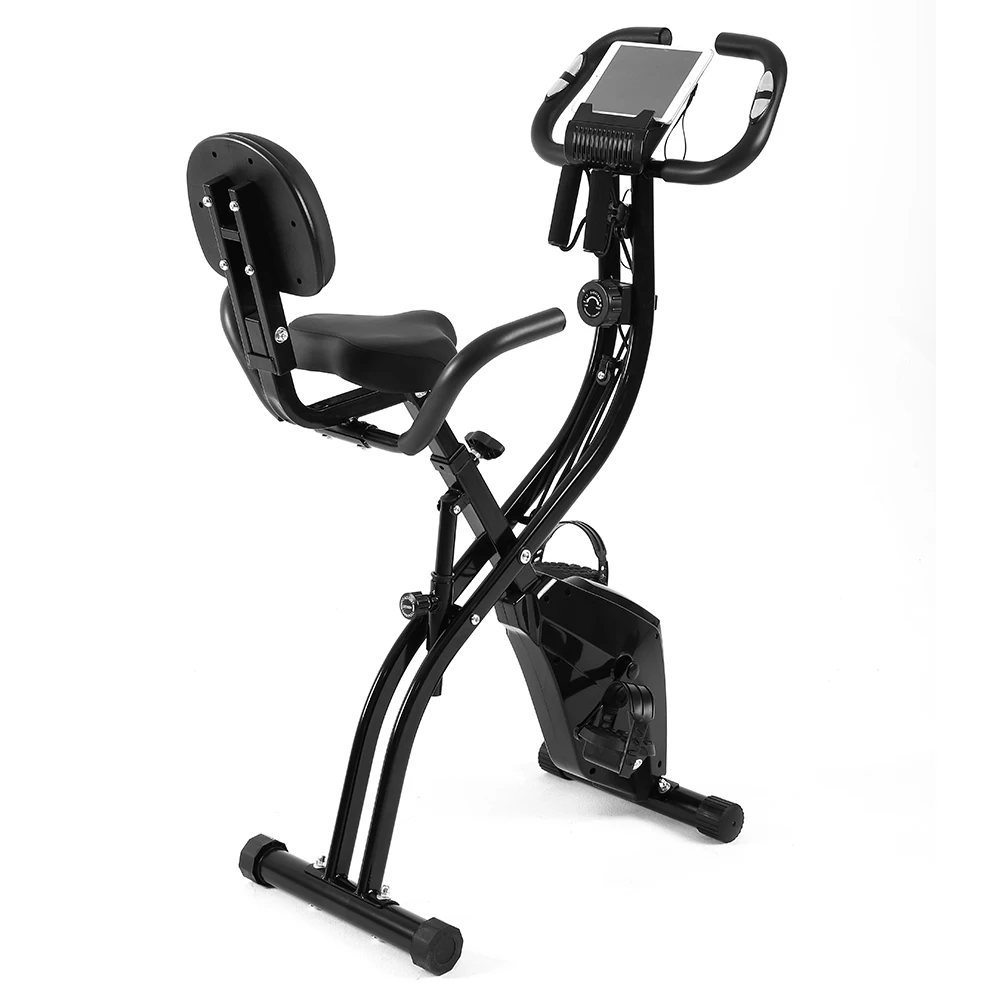 Exercise Bike Stationary Bike Foldable Magnetic Upright Recumbent Portable Fitness