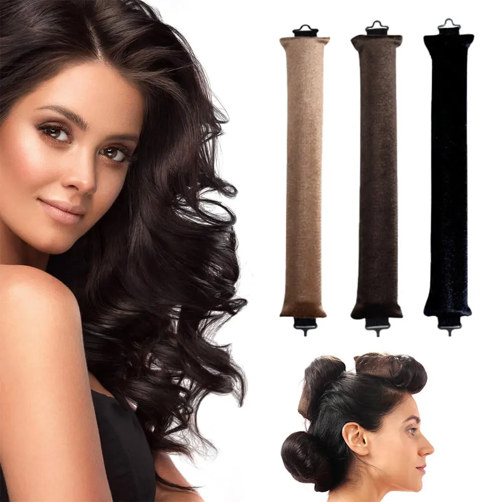 

3Pcs Satin Heatless Curling Set No Heat Curlers To Sleep In Hair Styling Headband for Women Girls Blowout Hair