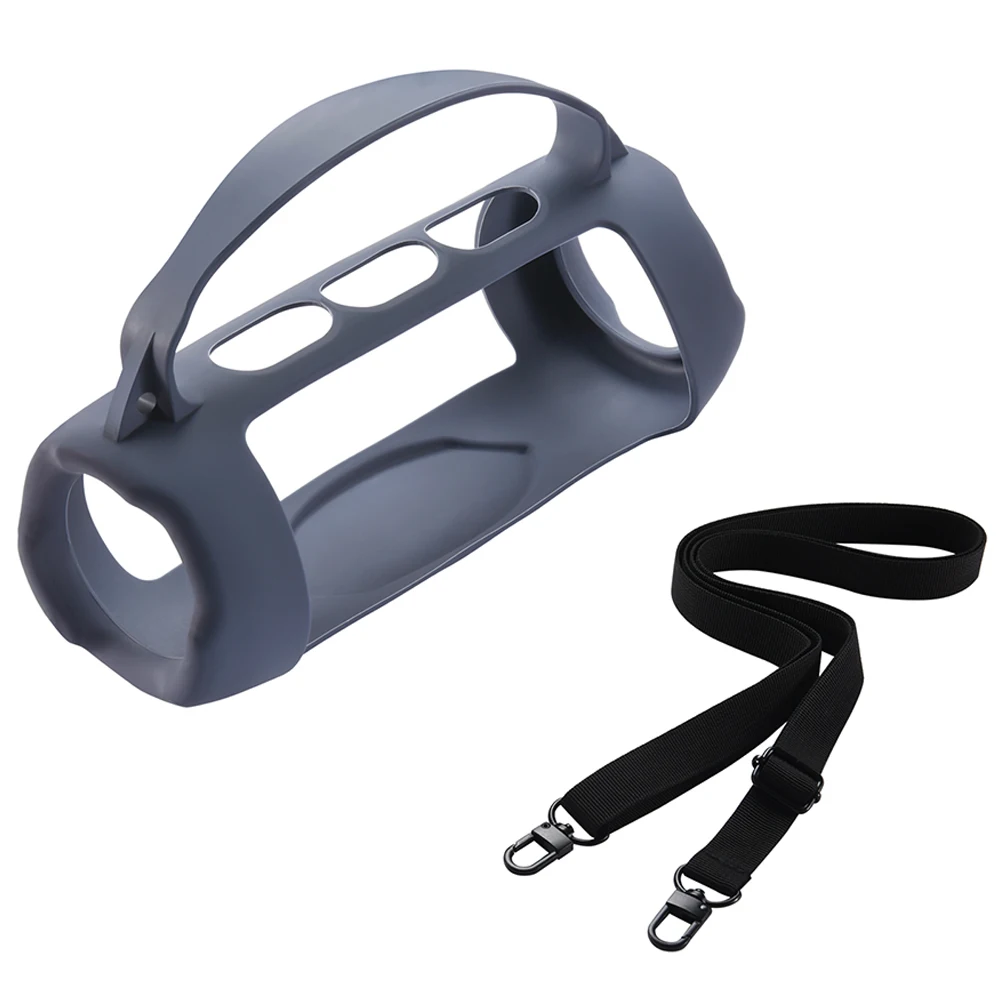 Silicone Cover Case Waterproof Travel Carrying Protective Gel Soft Skin Shockproof Anti Drop for JBL Charge 5 Wi-Fi Speaker