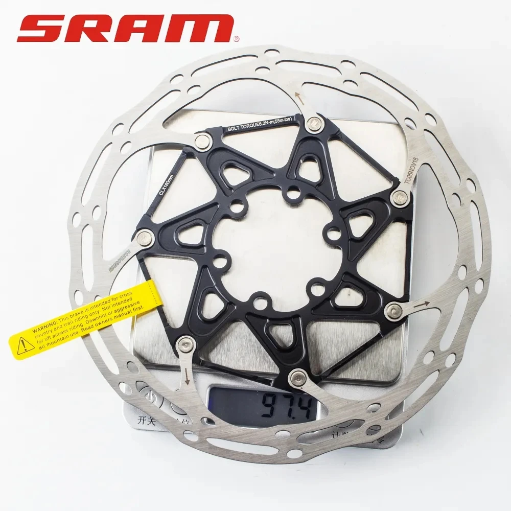 

SRAM Centerline Disc Brake Rotor CLX 160mm MTB Road Bicycle Accessories Center Line Disc Rotor 6 Bolt 6 Inch Mountain Bike Rotor