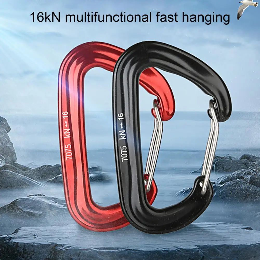 

Useful Portable Indeformable Climbing Equipment Mountaineering Buckle Anti Slip Climbing Carabiner for Camping