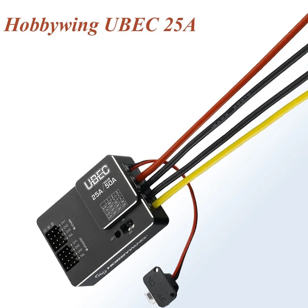 

Hobbywing UBEC 25A 3-18S UBEC модуль внешнего коммутационного модуля для DIY FPV Mini Racing Quadcopter Drone