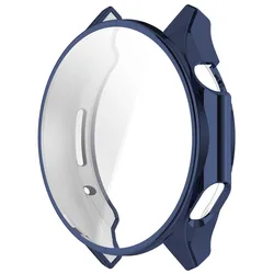 Premium Soft TPU All-Around Protective Watch Case Cover and Screen Protector for OnePlus Watch 3 (Blue)