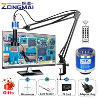 ZONGMAI 1080P 4K FULL HD Industrial Microscope C-Mount Digital Camera Via Type Measurement For PCB Soldering Phone Repair 1