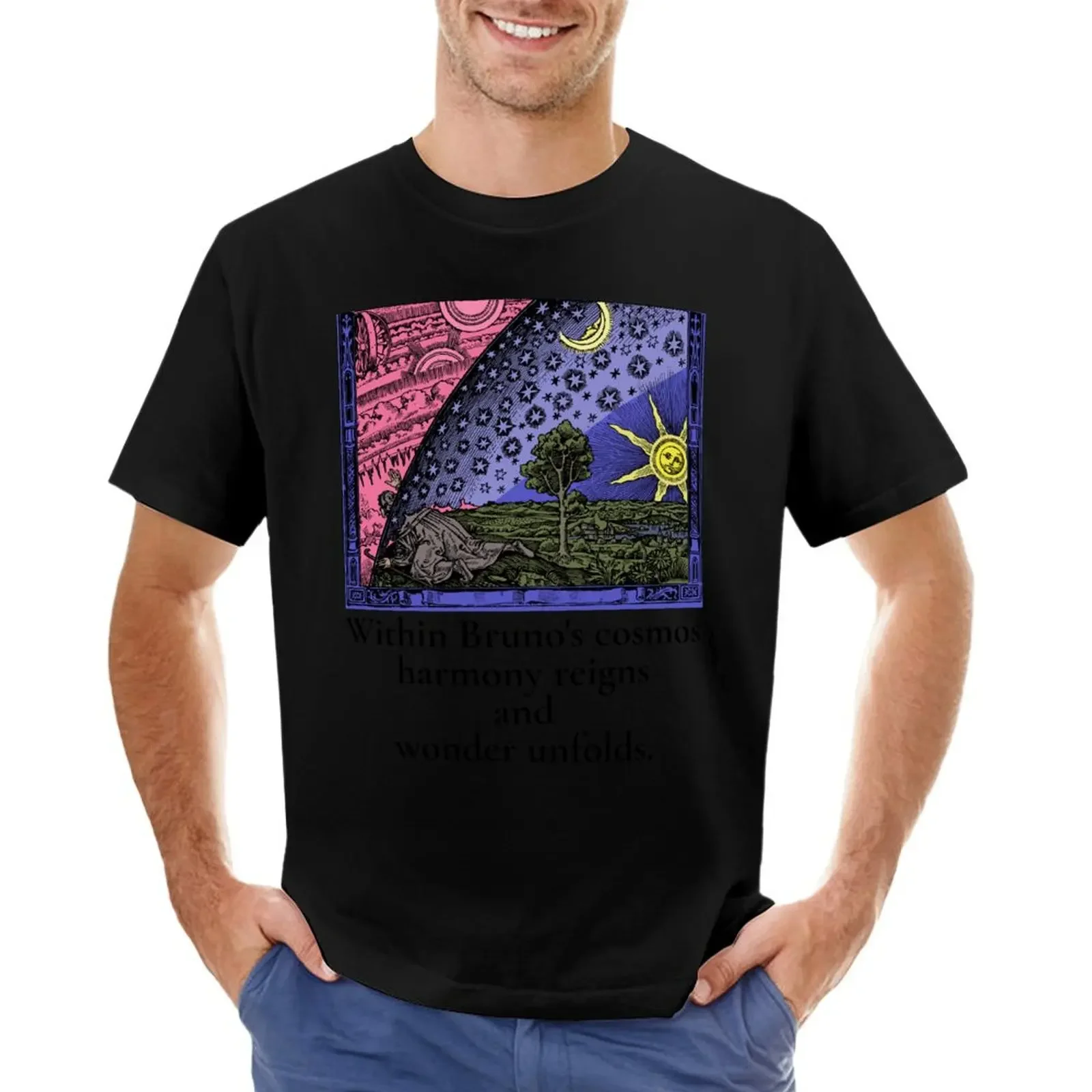 Giordano Bruno Bruno's Universe T-shirt Blouse plus sizes aesthetic clothes men graphic t shirts