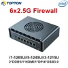 New 12th Gen i7 1265U i5 1245U N100 Firewall Mini PC 6x2.5G intel i226-V i3-1215U DDR5 NVMe Proxmox pfSense Computer Mini Router 2