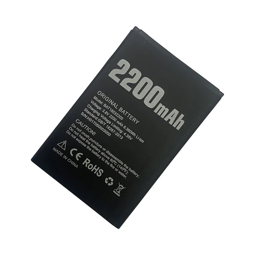 

100% Original Battery BAT18532200 Replacement 2200mAh Large Capacity Backup For DOOGEE X53 X 53 Smart Phone Batterie Bateria
