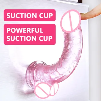 A96 Realistic Dildo Cock for Women Huge Big Penis With Suction Cup Sex Toys TPE Private Multiple Size Fake Penis Anal Butt Plug 2