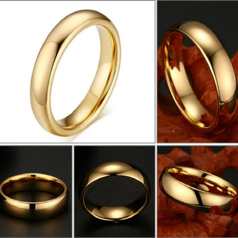 Fashion Simple Stainless Steel Men and Women Couple Rings Titanium Steel Wedding Engagement Rings Anniversary Gift Party Jewelry 5