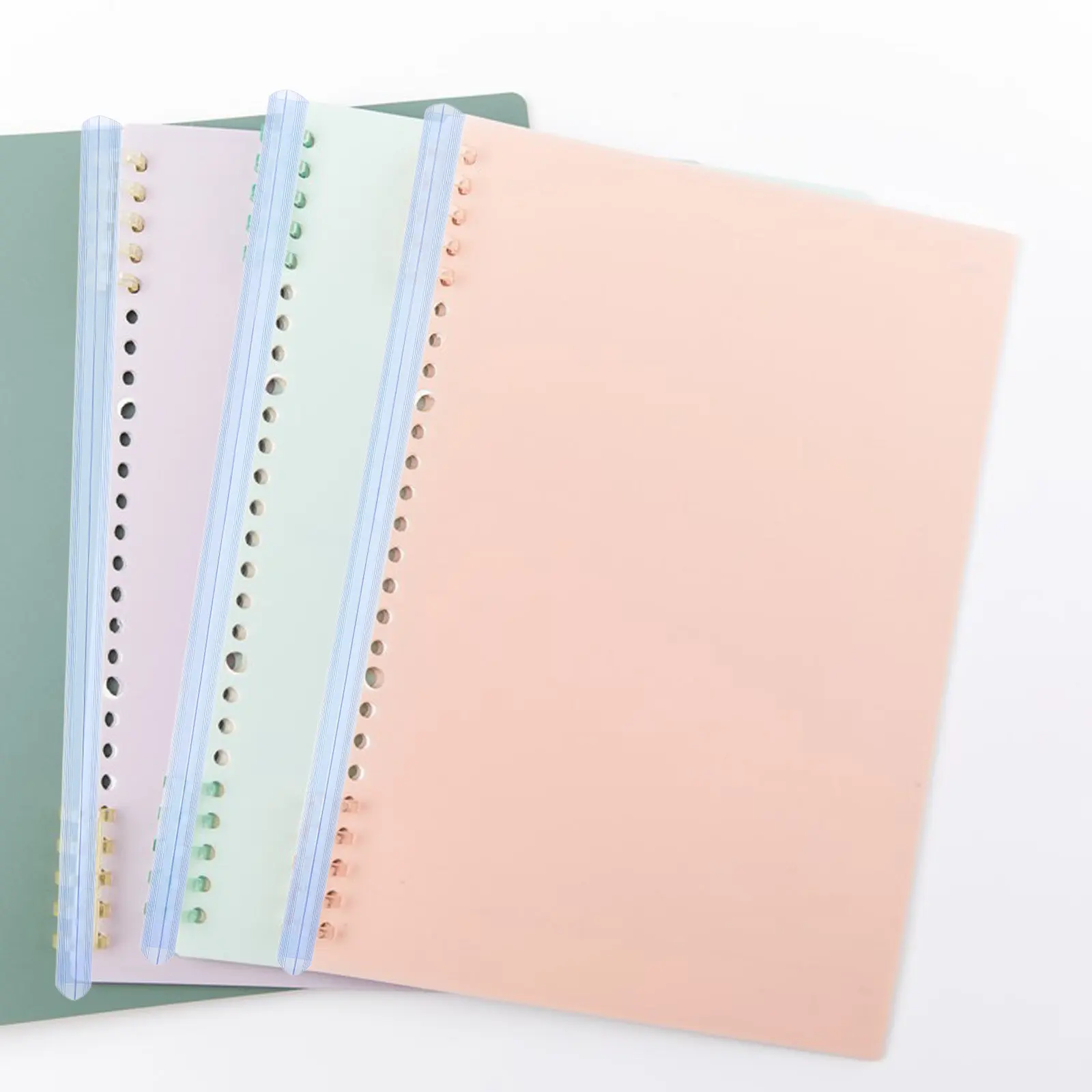 10Pcs 대용량 A4 풀로드 클립 밝은 색상 강력한 클램핑 포스 보고서 표지 문서용 ABS 플라스틱 슬라이드 바인더