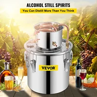 VEVOR 3/5/8 GAL Water Alcohol Distiller Copper Wine Making Boiler Multi Home DIY Brewing Distilling Kit for Fruit Wine Brandy 2