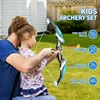 2 Pack Archery toy Set  - Includes 2 Bows, 20 Suction Cup Arrows & 2 Quivers & Standing Target, Outdoor Toys for Kids 3