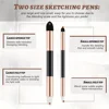 2Pcs Artist Blending Sponge Pen Double Headed Rubbing Brush Dual Tip Sketching Wipe Pen Drawing Art Blenders Tools 5