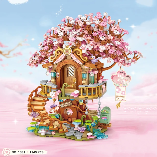 Street View Series Building blocks Izakaya Shaved Ice Shop Takoyaki Shop Coffee shop Panda Tea House model children's gift 4