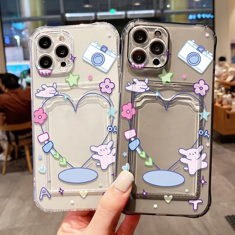 Coque IPhone 17 Pro SDTEK - Gel Antichoc + Porte-cartes - Transparente - Neuve