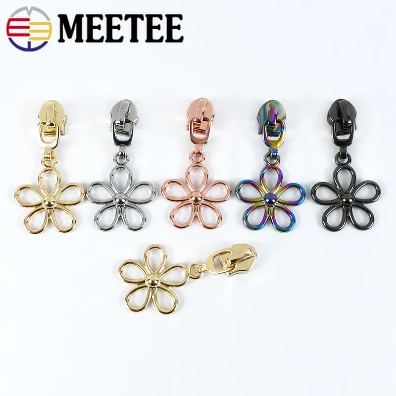 5/10/20Pcs 5# Zips Silders For Nylon Zipper Bag Decoration Zippers Pulls Head Repair Kits DIY Garment Sewing Accessories
