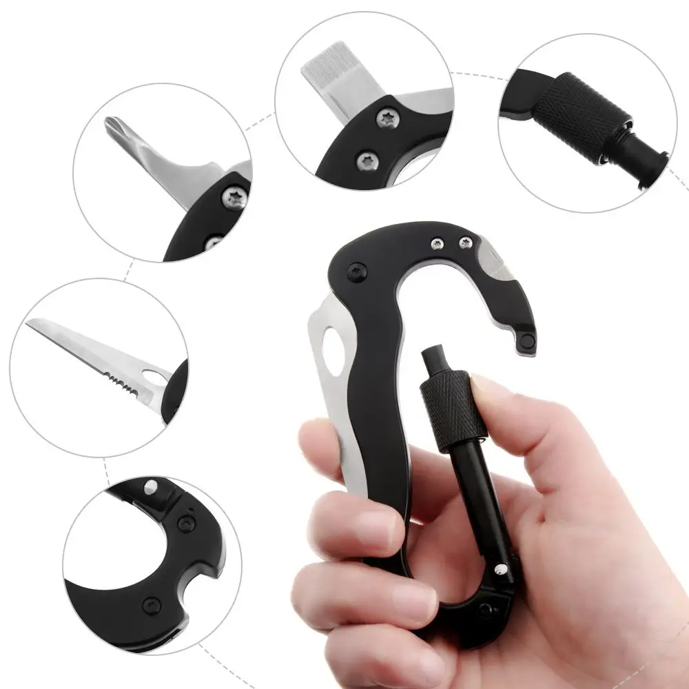 

Складной нож 5 в 1 для скалолазания и открывания бутылок