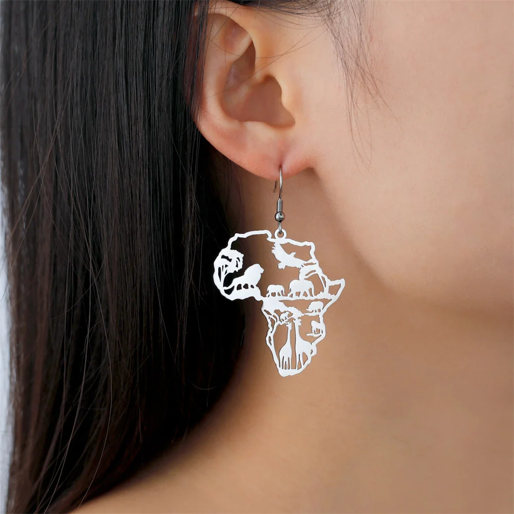 Lot De 2 Paires De Boucles D'oreilles Dorées – Décor Animalier, Référence 07562J – Occasion